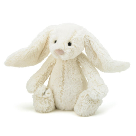 Hvid kanin - Mellem Bashful bamse - Jellycat