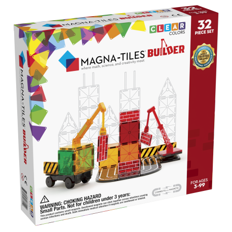 Builder - Byggemagneter 32 stk. - Magna-Tiles