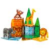 Safari Animals - 25 stk. byggemagneter & dyr - Magna-Tiles