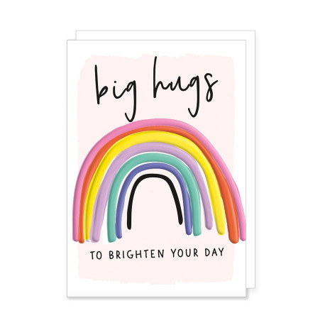 Big Hugs regnbue - Kort & kuvert