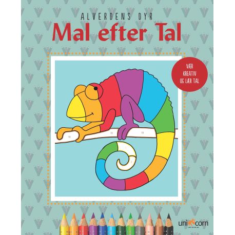 Alverdens dyr - Mal efter tal - Forlaget Unicorn