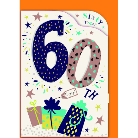 60 års fødselsdagsgaver - Kort & kuvert - Paper Rose