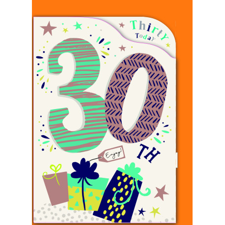 30 års fødselsdag gaver - Kort & kuvert - Paper Rose