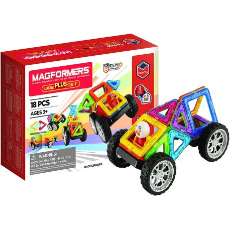 Seje biler - 18 dele - Magformers