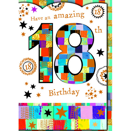 Have an amazing 18th Birthday - Fødselsdagskort & kuvert - Paper Rose
