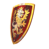 Noble Knight rødt ridderskjold - Liontouch