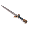 Blåt Noble Knight sværd - Stor (58 x 12 cm)