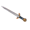Blåt Noble Knight sværd - Stor (58 x 12 cm)