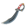 Red Stripe piratsabel - EVA-skum