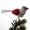 Fugl sølvrød - Julepynt - Brink Nordic