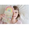 30 par stick-on øreringe - Rainbow Love - Great Pretenders