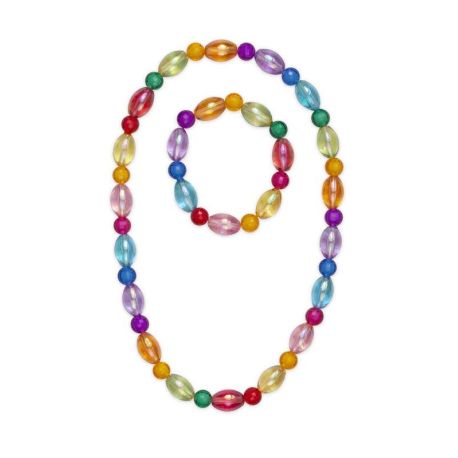Transparent regnbue perler - Armbånd & halskæde - Great Pretenders