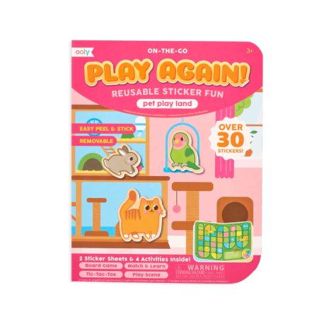 Pet Play Land - Leg med genanvendelige klistermærker -Ooly
