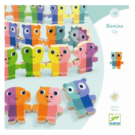 Domino Up - Lærespil i træ - Djeco