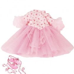 Hjerte glimmer kjole - Dukketøj (30-33 cm) - Götz