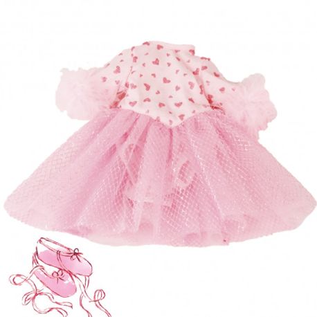 Hjerte glimmer kjole - Dukketøj (30-33 cm) - Götz