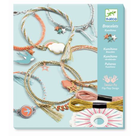 Lav dine egne flettede armbånd - Kreativ æske - Djeco