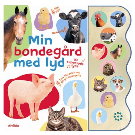 Min bondegård med lyd - Papbog med 10 supersøde lyde - Alvilda