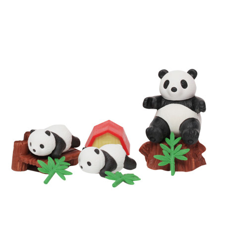 Pandafamilie - Viskelædere & tilbehør - Iwako