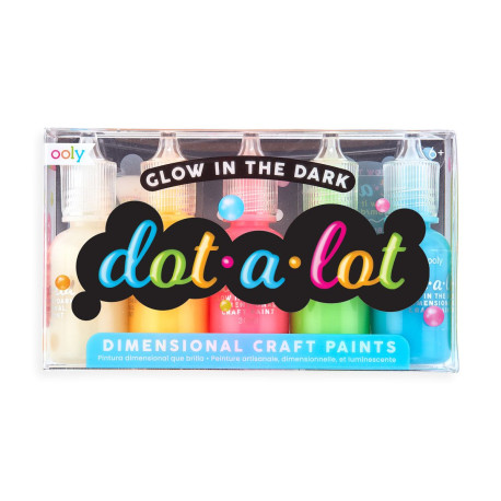 Dot-A-Lot Puffy maling - Glow in the Dark farver - Ooly