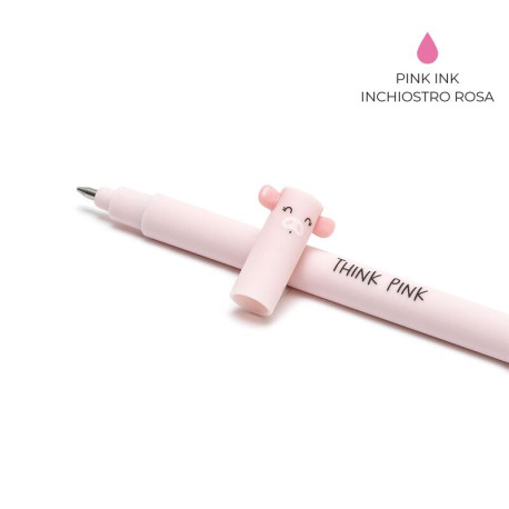 Gris pen med smart blæk der kan viskes ud - Pink blæk