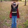 Vendbar superhelte vest med kappe & maske - Udklædning (4-7 år) - Great Pretenders