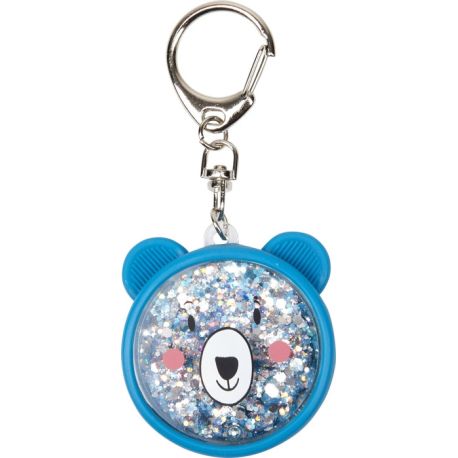 Bjørn med fyldende glitter - Nøglering eller taskepynt - Spiegelburg