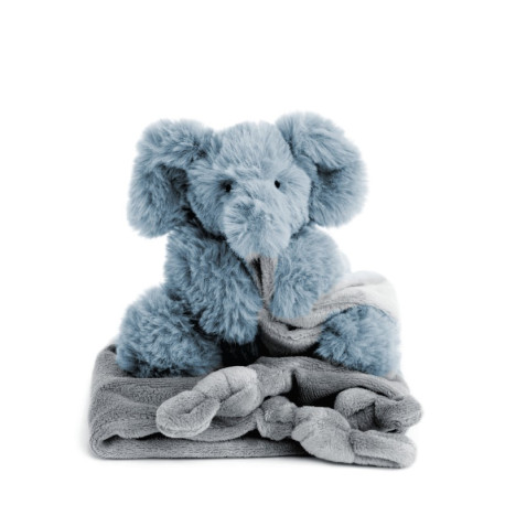 Blå elefant nusseklud - Super soft - NatureZOO