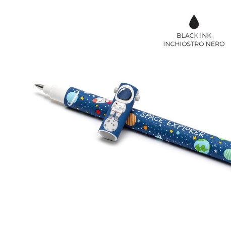 Astronaut pen med blæk der kan viskes ud - Sort blæk