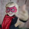 Vendbar Spiderman & Batman kappe med maske - Udklædning (4-6 år) - Great Pretenders