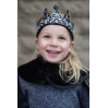 Sølv & sort kongekrone - Fleksibel & justerbar - Great Pretenders
