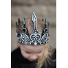 Sølv & sort kongekrone - Fleksibel & justerbar - Great Pretenders