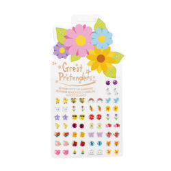 30 par stick-on øreringe - Spring Flowers - Great Pretenders