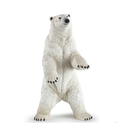 Stående isbjørn - Polardyr figur - Papo