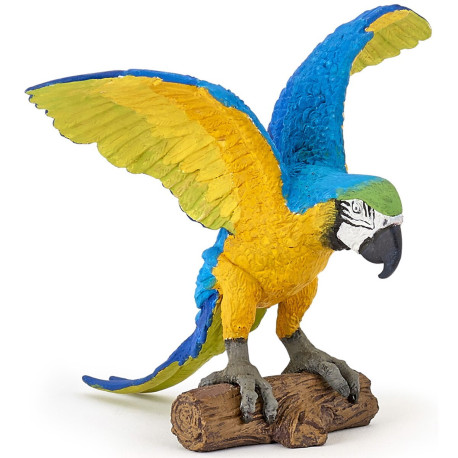Blå ara papegøje - Figur - Papo