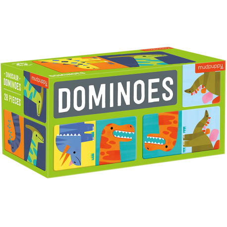 Dinosaur Domino - Klassisk spil - Mudpuddy