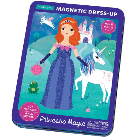  Princess Magic - Magnetiske påklædningsdukker & baggrunde - Mudpuppy 