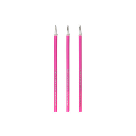 Pink refill til pen med blæk der kan viskes ud - Sæt med 3 stk.