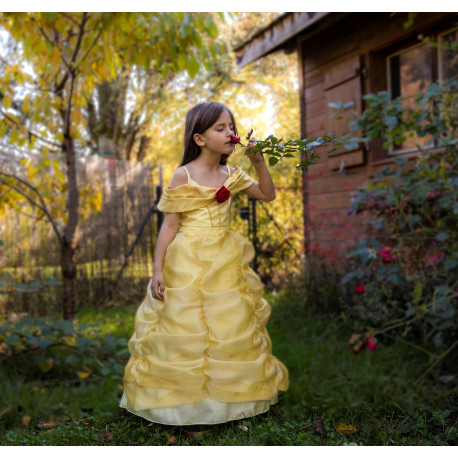 Belle prinsessekjole (5-6 år) - Great Pretenders