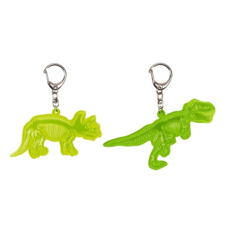 1 stk. Dinosaur refleks - Nøglering & taskepynt - Spiegelburg