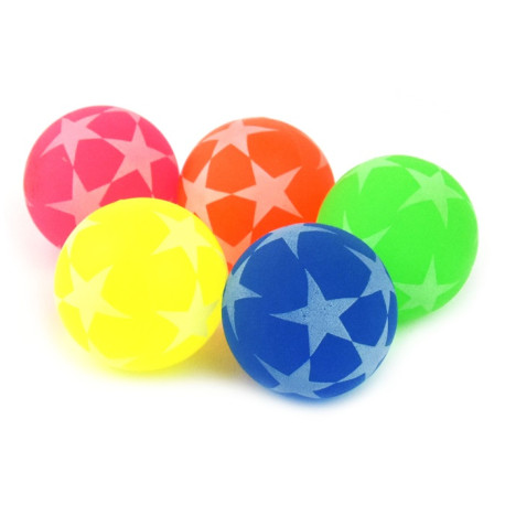 1 stk. Stjerne hoppebold - Stor - Assorterede farver