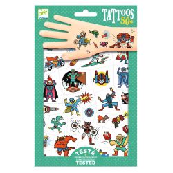 Skurke mod helte - Tatoveringer - Djeco
