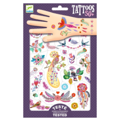 Bright Birds - Metallic tatoveringer - Djeco