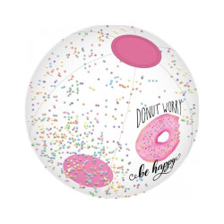 Donut luksus badebold med pastelfarvede mini kugler