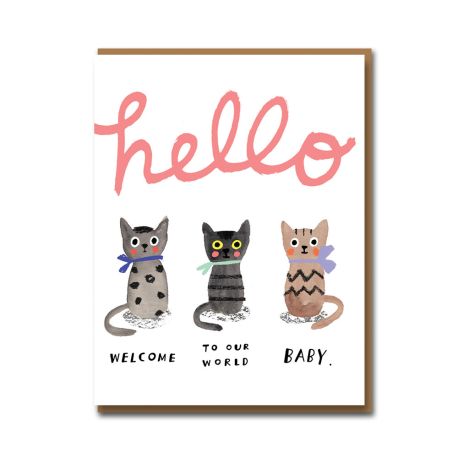 Welcome to Our World Baby - Kort & kuvert