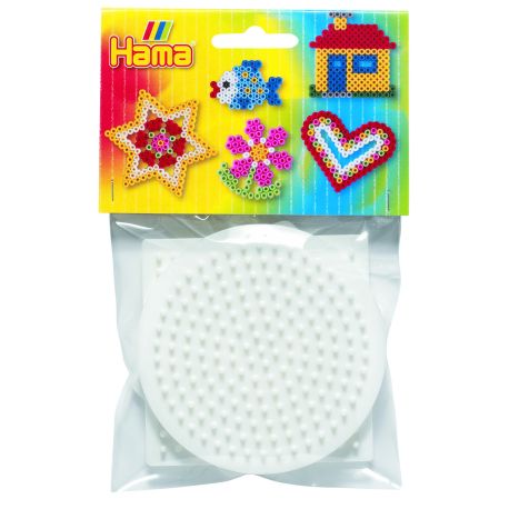 Cirkel, kvadrat og sekskant - Midi perleplader - Hama
