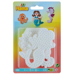 Søhest, havfrue og sekskant - Midi perleplader - Hama