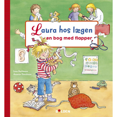 Laura hos lægen - Bog med flapper - Forlaget Bolden