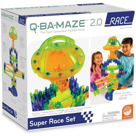Q-Ba-Maze Super Race Set - Kuglebane - Mindware