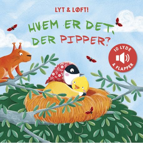 Hvem er det der pipper? - Flapbog med 10 lyde - Forlaget Bolden